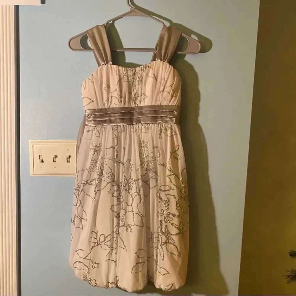 Girls White Formal Dress